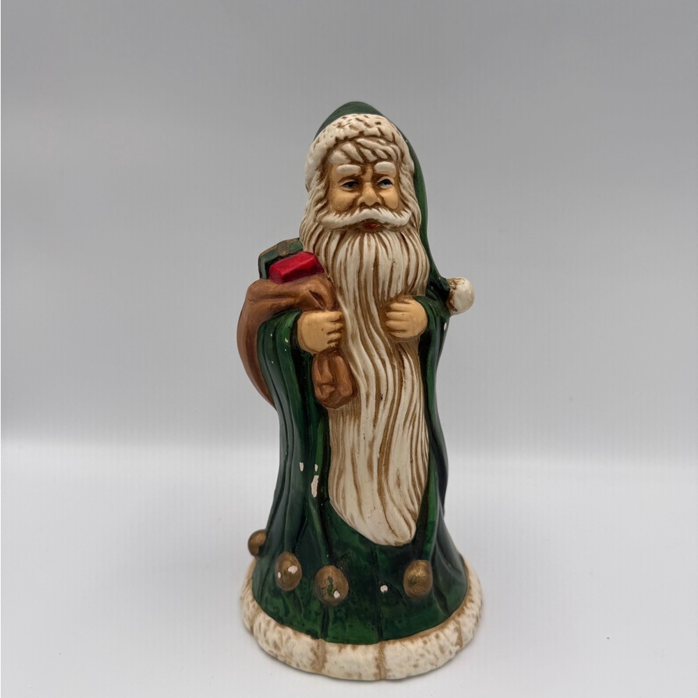 Vintage Santa Claus Porcelain Figurine & Music Box